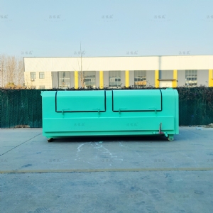 10方淺綠4口液壓撐桿垃圾箱