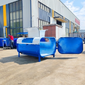 支腿圓弧型側(cè)開門垃圾箱